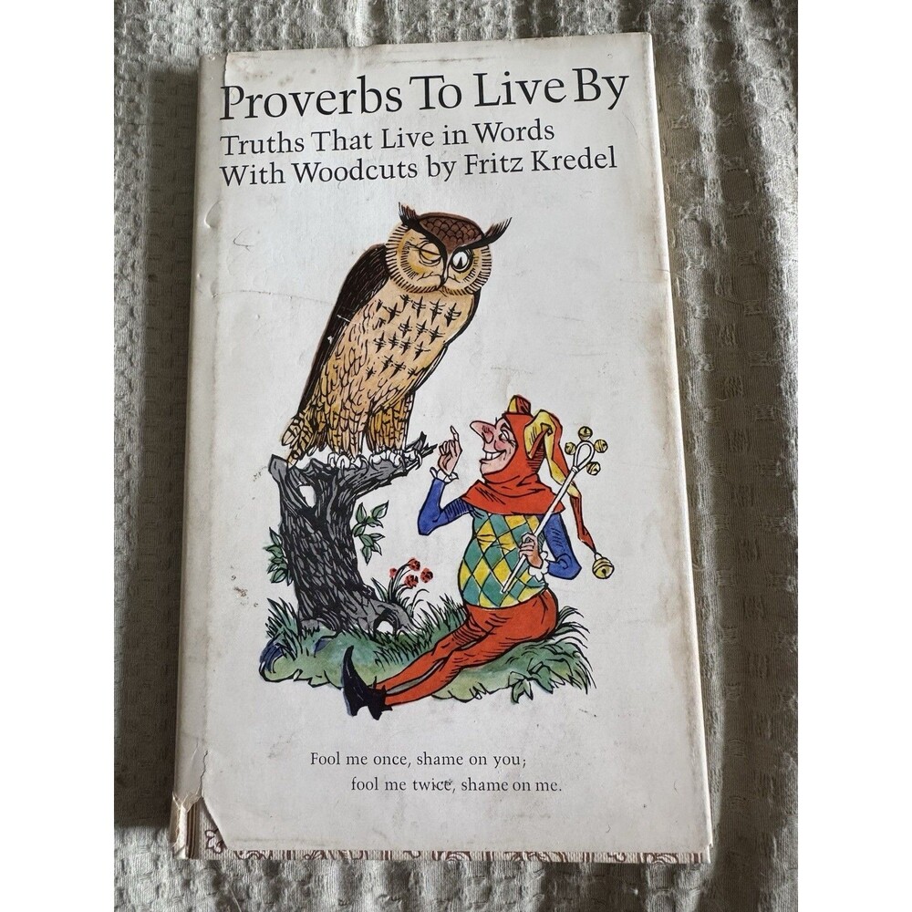 Hallmark Vintage Proverbs To Live By Illustrated Book Hardcover Pocket Size